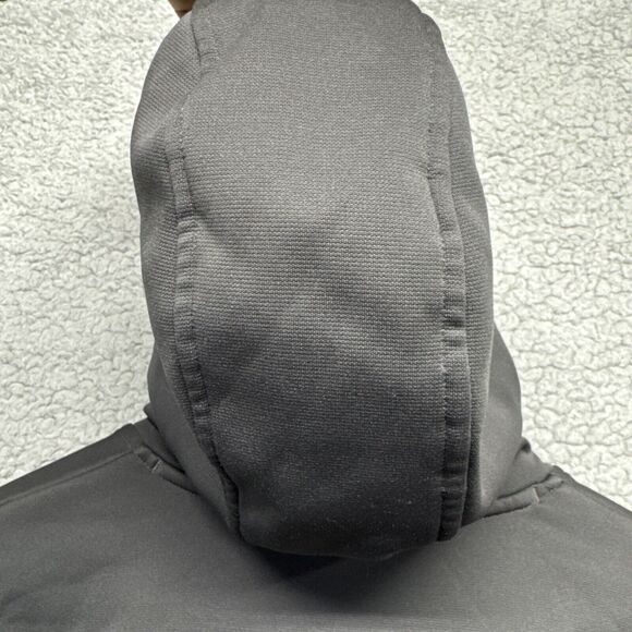 Men’s Under Armour Hooded Sweatshirt-Loose Fit Large Coldgear Gray/Red - Picture 5 of 8